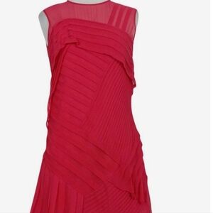 ❤️ Nanette Lepore All Tucked Out Dress Size 6 Color~Watermelon